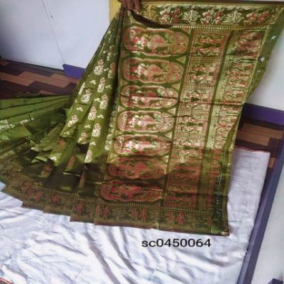 WOVEN BALUCHARI SILK BLEND REGULAR SAREE