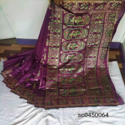 WOVEN BALUCHARI SILK BLEND REGULAR SAREE