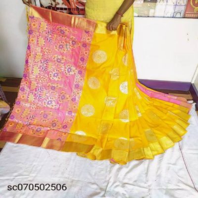 TRADITIONAL LOOKING MEM SAHAB SILK SAREE