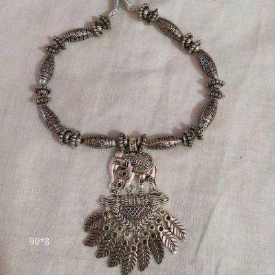 WOMEN’S OXIDISE STYLISH TRADITIONAL LONG NECKLACE SET